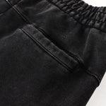 Vintage Wash Distressed Barrel Leg Pants