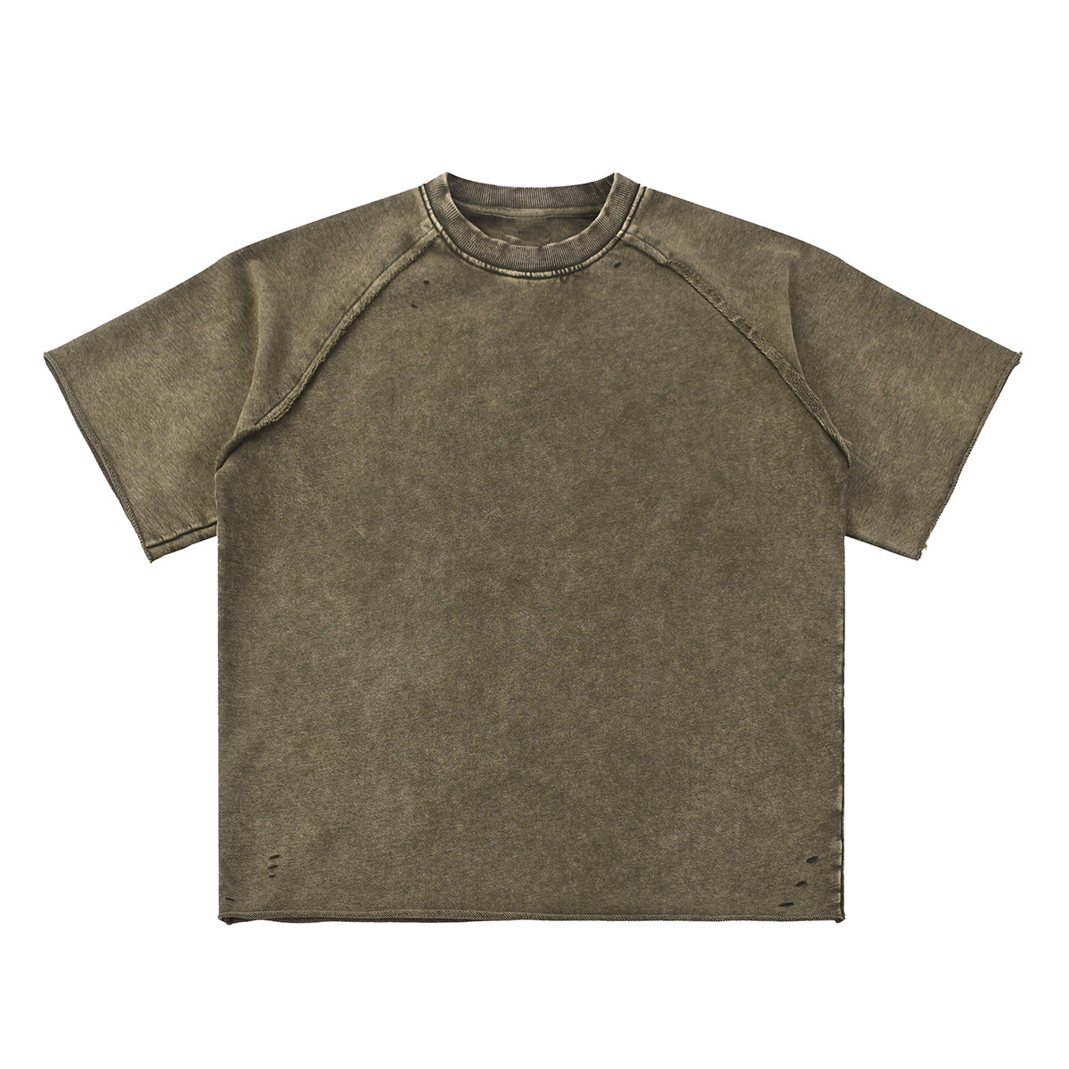 Heavy Washed Wax-Dyed High Street Raglan Tee