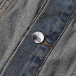 Classic Reverse Denim Trucker Jacket