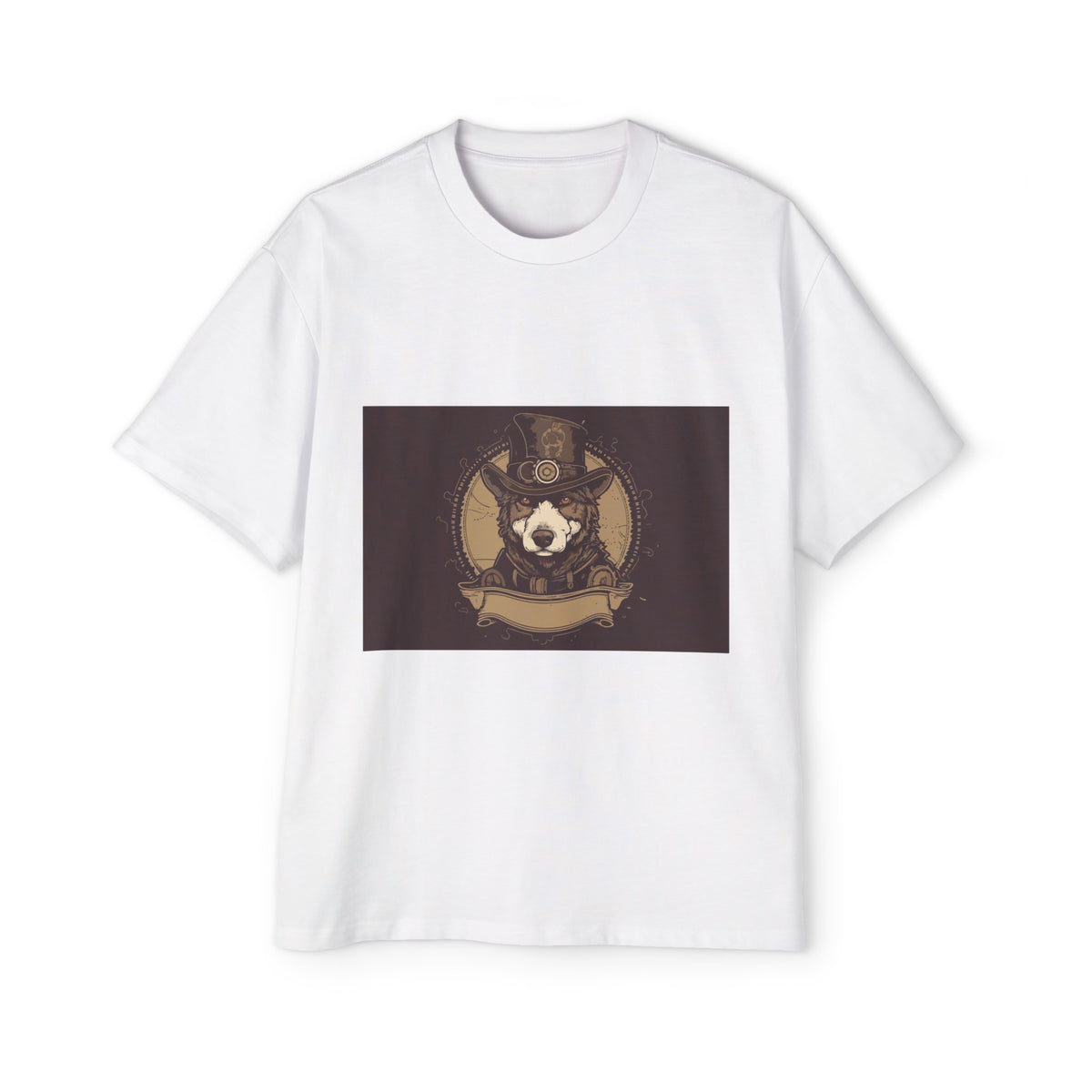 Steampunk Dog Vintage Graphic Tee-INNBLAC Fashion Apparel