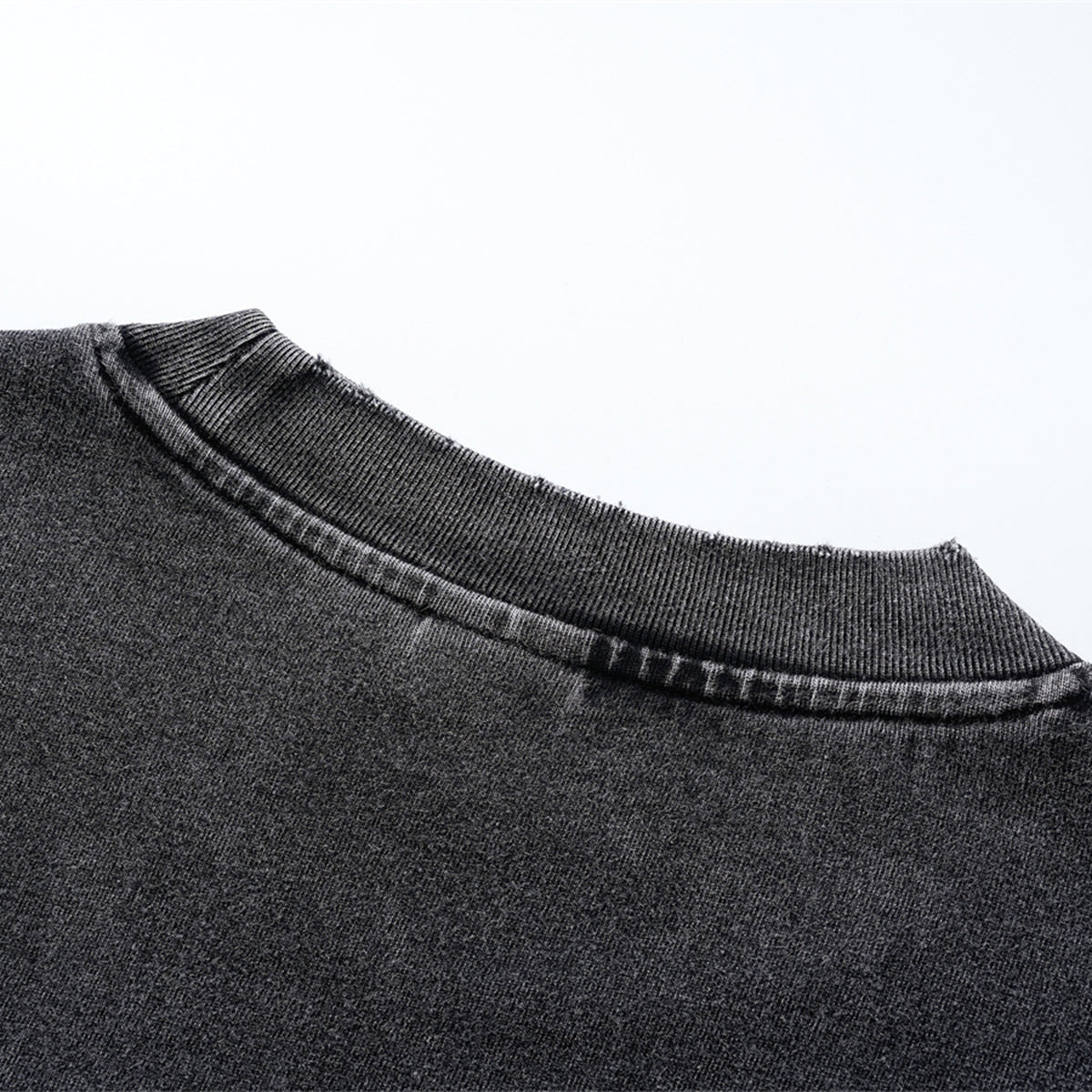 Layered Sleeve Two-Tone Oversized Streetwear T-Shirt