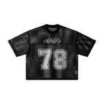 Retro Football Mesh Cropped Athletic Jersey 78