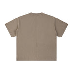 Heavyweight Waffle Split-Hem Texture T-Shirt