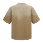 Splatter Dye Washed Distressed Air Mamba Cotton Tee