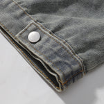 Shorts vaqueros con mariposas bordadas y adornados con perlas