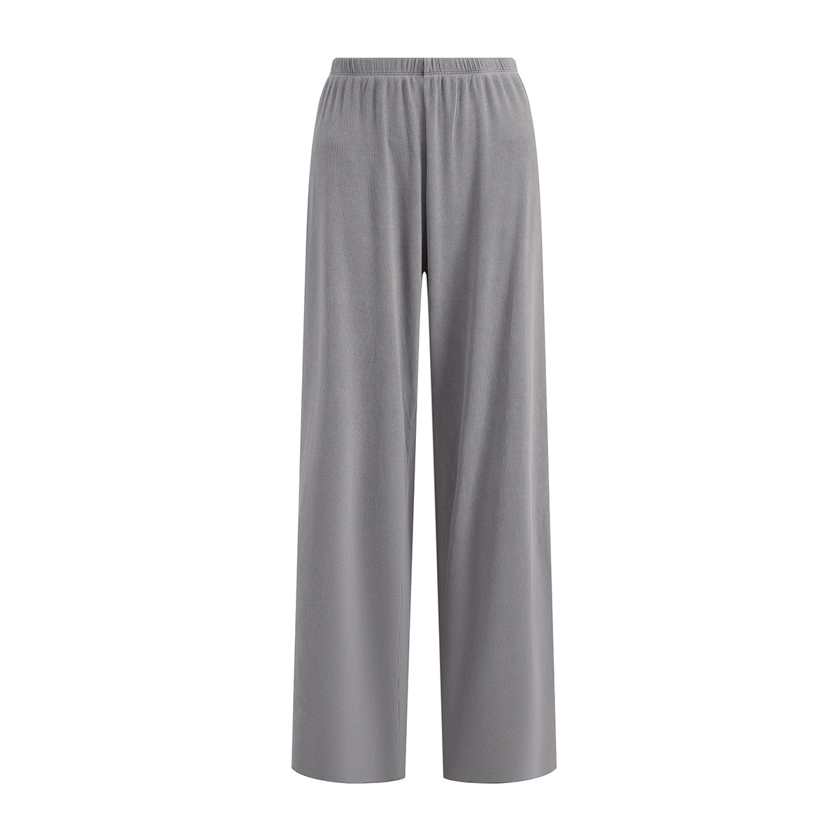 Women's Relaxed Straight Leg Ribbed Trousers