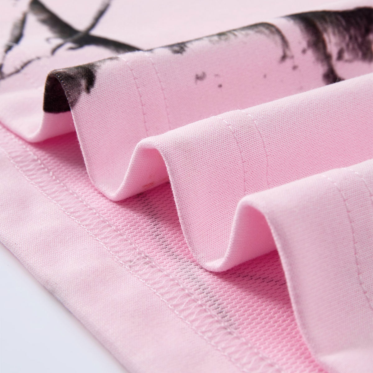 Nature Branch Print Pink Camo Short Sleeve Tee