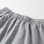 Distressed Patchwork Raw Edge Shorts