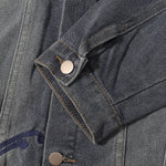 Butterfly Embroidery Denim Trucker Jacket