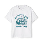 Support Local Street Cats Retro Graphic Tee-INNBLAC Fashion Apparel
