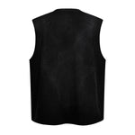Chest Pocket Knit Sleeveless Relaxed Fit Muscle Tank