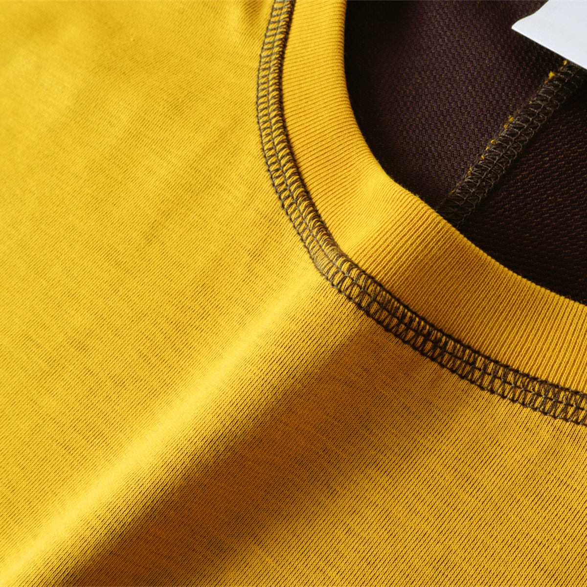 Contrast Stitching Sleeveless Crew Neck Casual Sport Tee