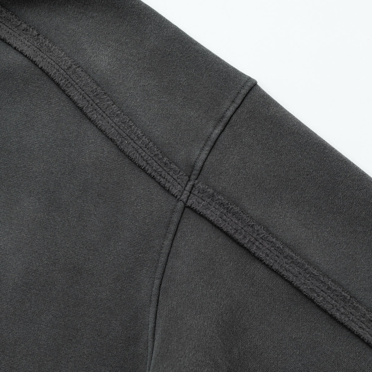 Double Slider Fleece Deconstructed Hoodie