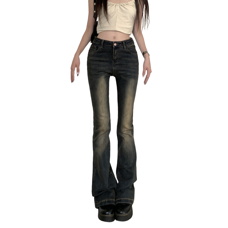 High Rise Skinny Flare Jeans-INNBLAC Fashion Apparel