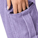 High Waist Stretch Cargo Wide Leg Jeans