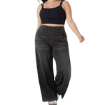 High Waist Stretch Wide Leg Denim Jeans
