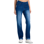 High Waist Stretch Straight Leg Yoga Jeans