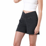 High Waist Stretch Denim Shorts
