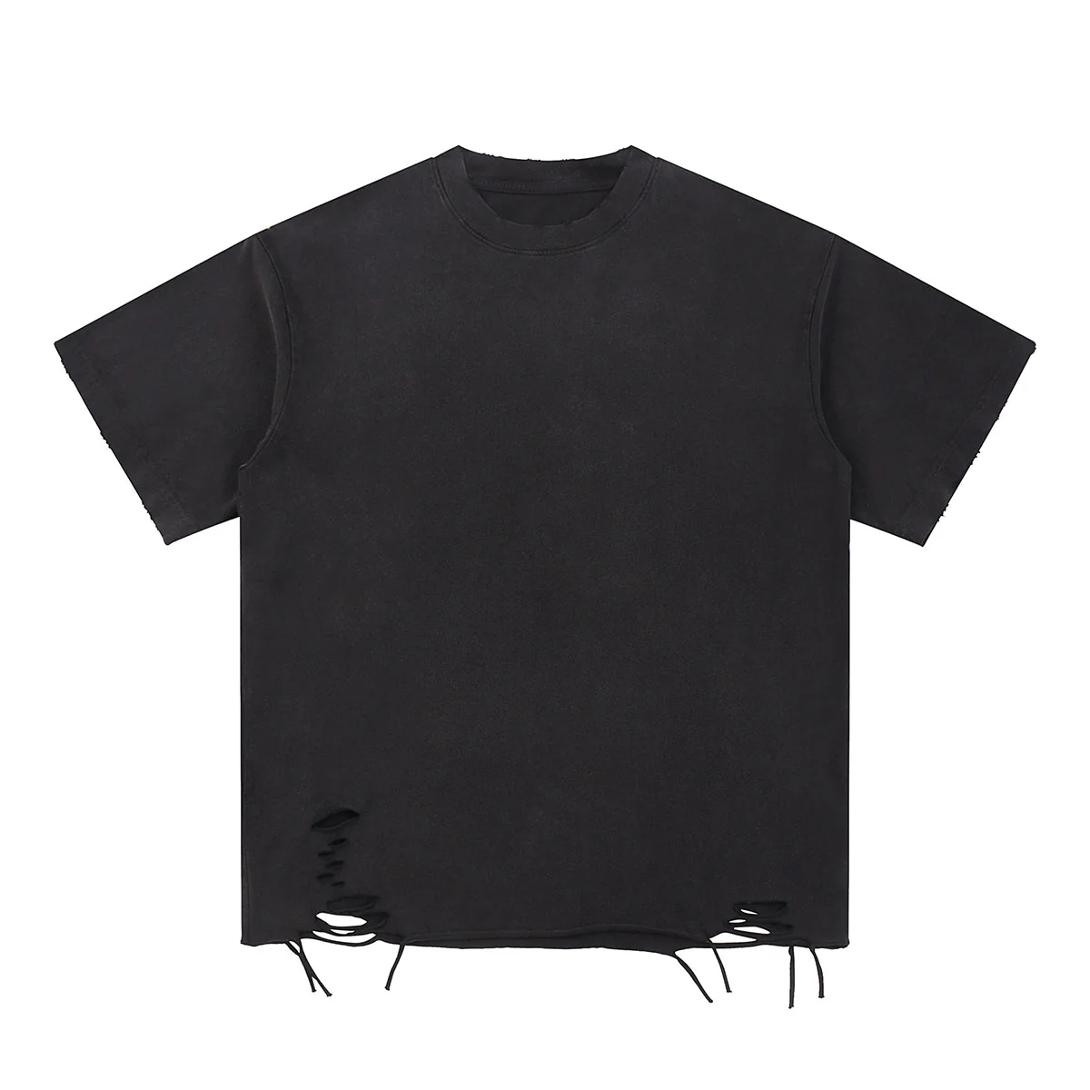 Washed Distressed Heavyweight T Shirt 310gsm
