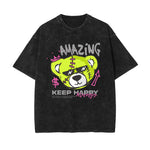Bear Doll Streetwear Graffiti Tee-INNBLAC Fashion Apparel