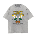 Flower Urban Streetwear Graphic Tee-INNBLAC Fashion Apparel